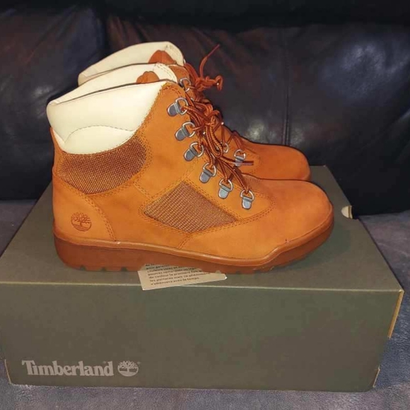 NIB TIMBERLAND TB0A1PL4 BURNT SIENNA CASUAL RUNNING FIELD BOOTS Size 7 Men's - Picture 9 of 10